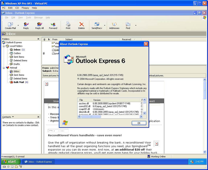 download install outlook express 6